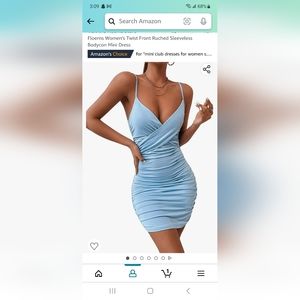Light Blue Bodycon Dress